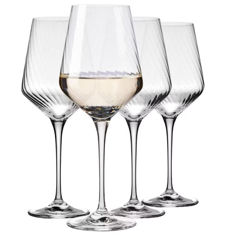 Набор бокалов для белого вина Krosno Авангард Люми 390 мл, стекло, 4 шт - фото 2