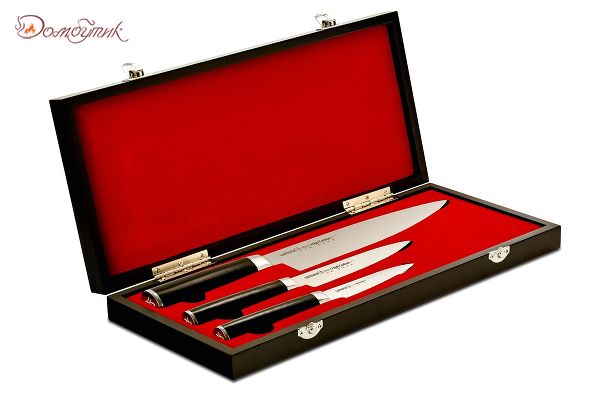 Набор из 3 ножей "Samura Mo-V" в подарочной коробке(10, 21, 85), G-10 - фото 8