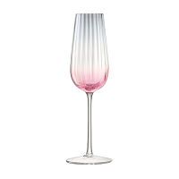 Набор из 2 бокалов-флейт для шампанского Dusk 250 мл розовый-серый - фото 4