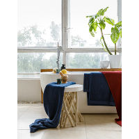 Полотенце банное темно-синего цвета  Essential, 70х140 см, Tkano - фото 7