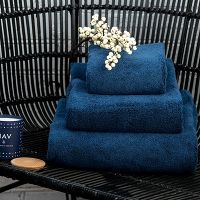 Полотенце банное темно-синего цвета  Essential, 90х150 см, Tkano - фото 5